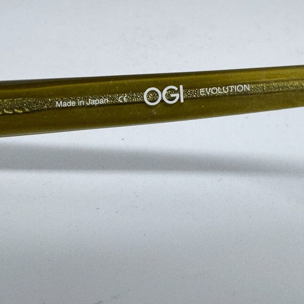 Ogi Evolution Cat Eye Eyeglasses Frames Yellow 30… - image 6